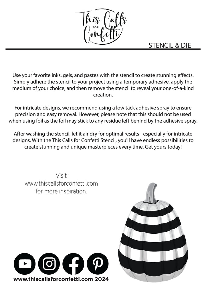 BOO-jee Pumpkin Layer Stencils & Die Set