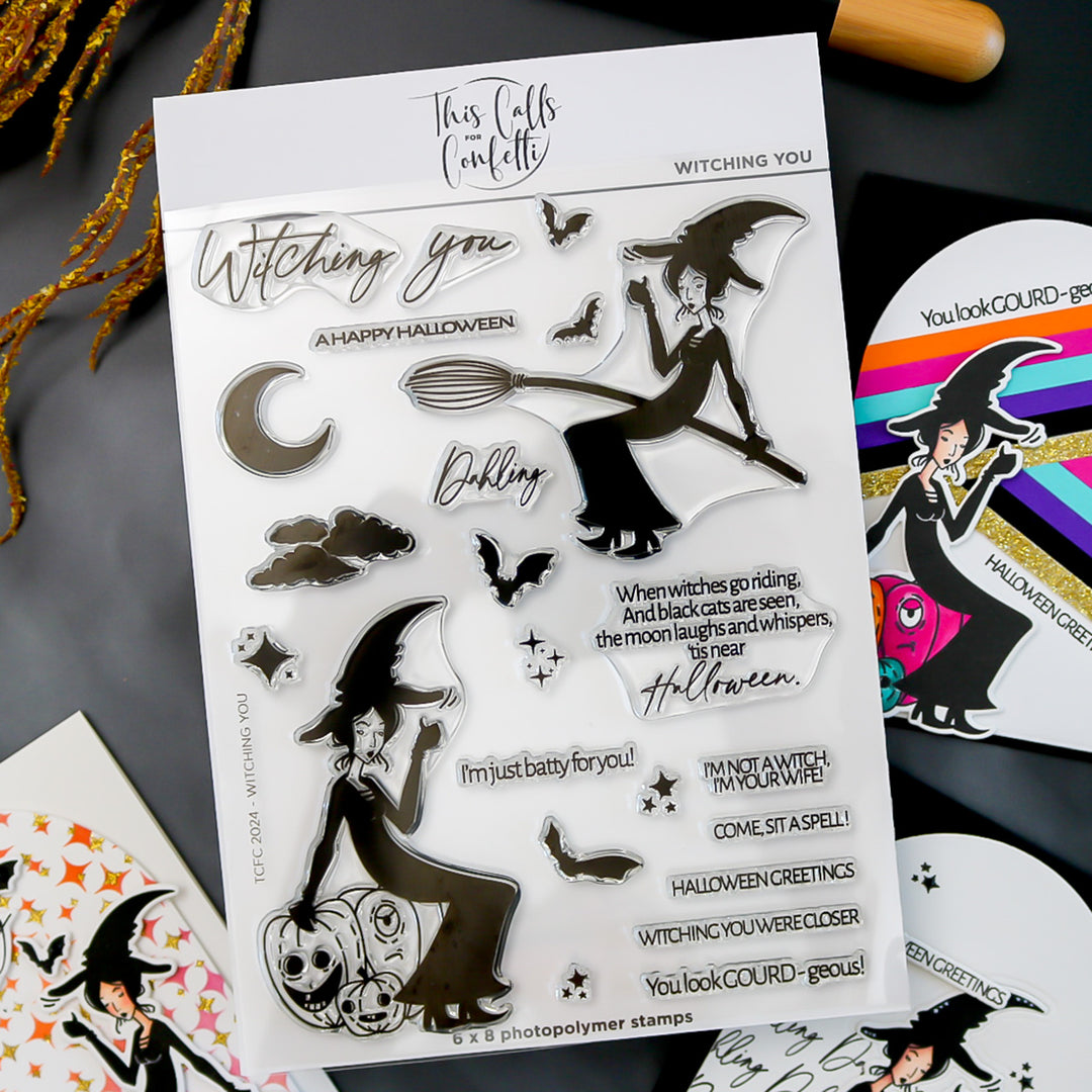Witching You 6x8 Clear Photopolymer Stamp Set