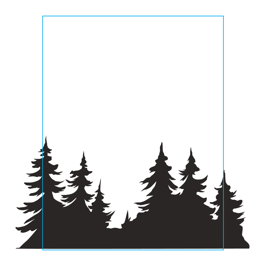 Forest Landscape Stencil Set