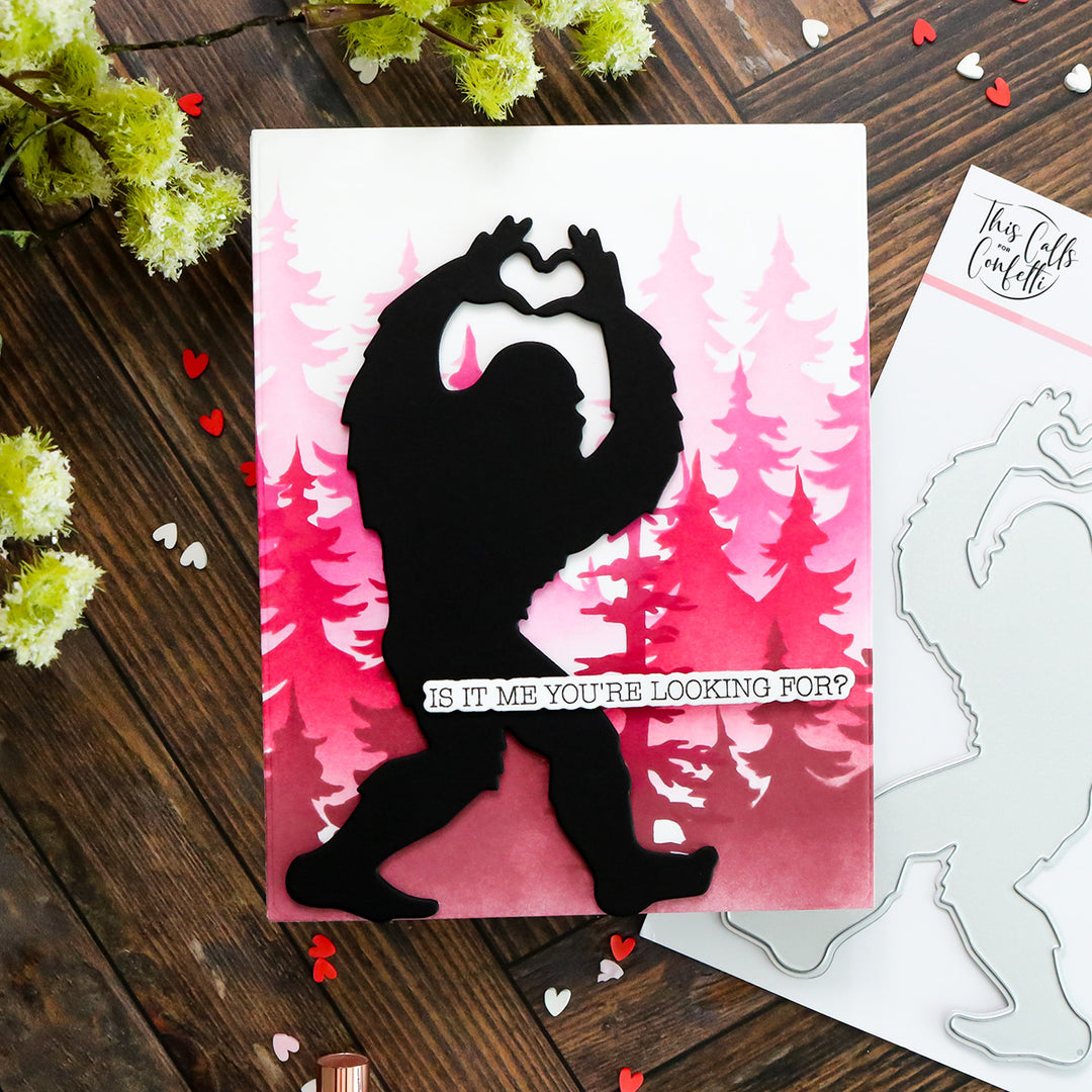 Love, Bigfoot Sentiments 3x4 Stamp Set