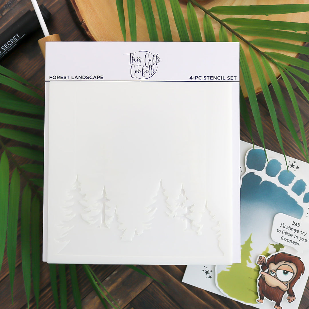 Forest Landscape Stencil Set