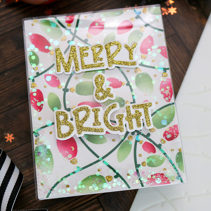 Merry & Bright Christmas Words Die Set