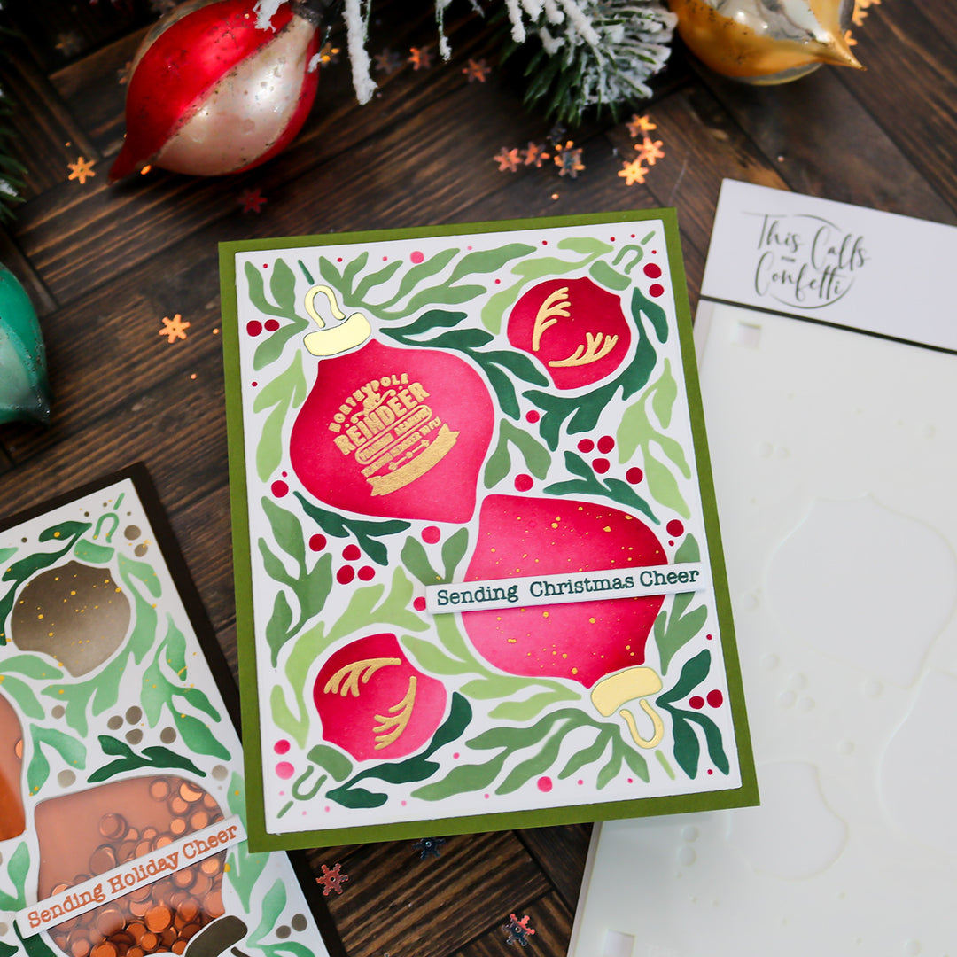 Deck The Halls Layering Stencils & Die Set