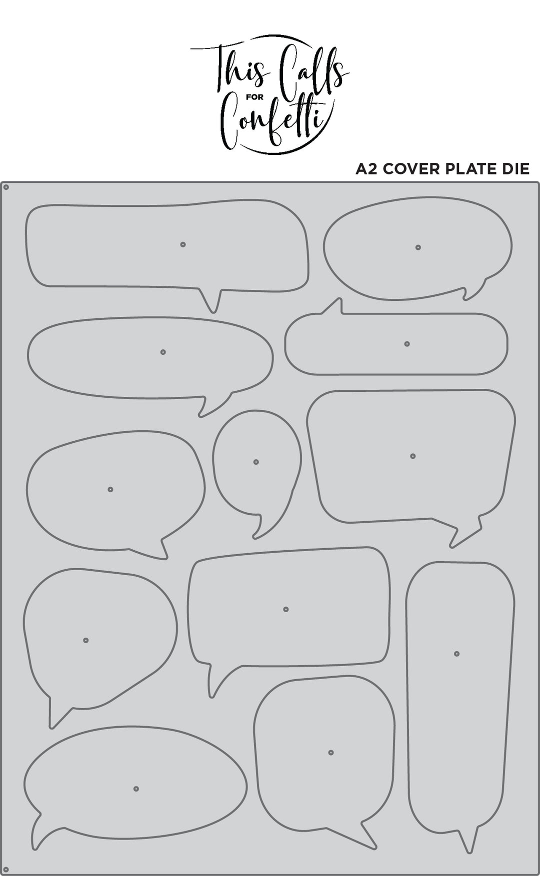 Chatty A2 Cover Plate Die