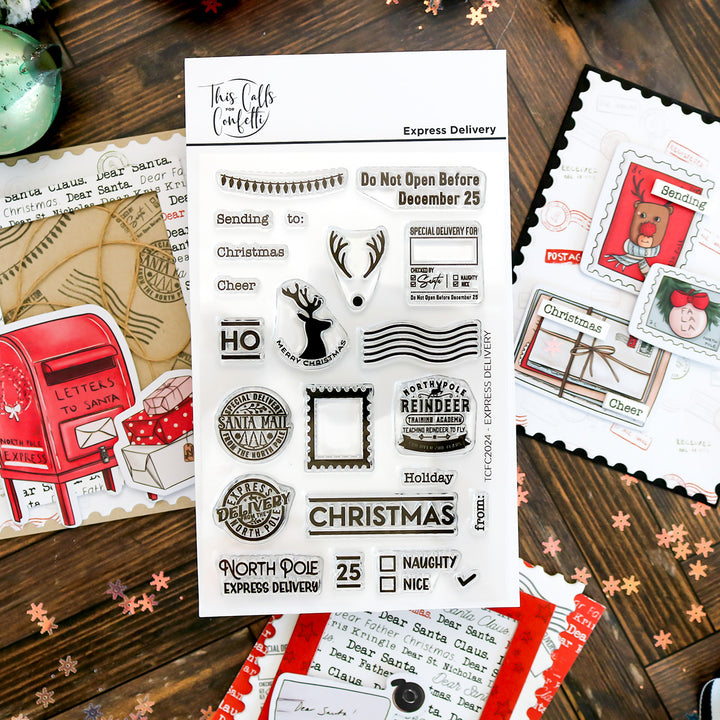 Express Delivery 4x6 Clear Photopolymer Stamp Set