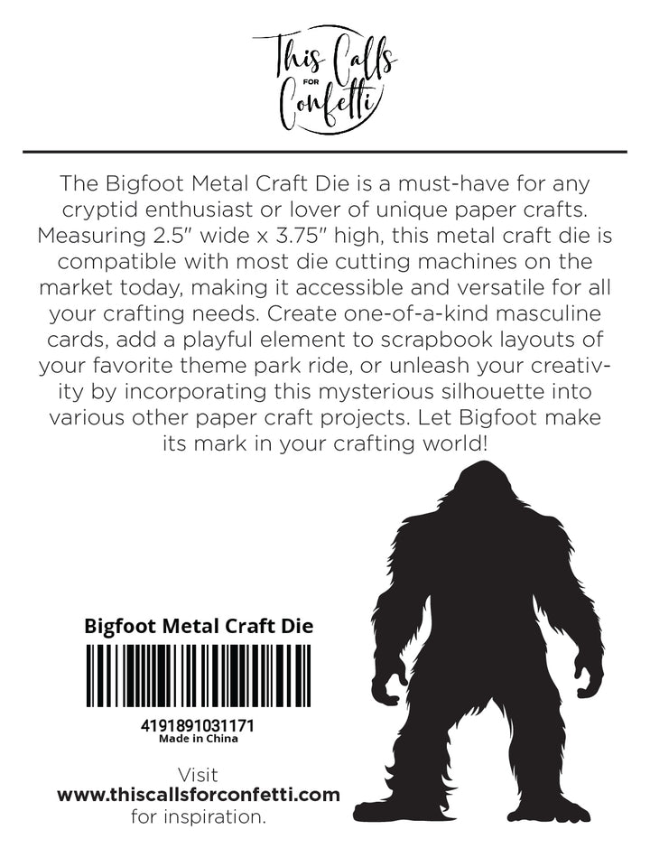 Bigfoot Metal Craft Die