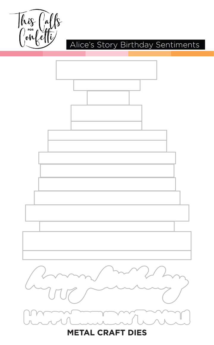 Alice's Story Birthday Sentiments Coordinating Dies