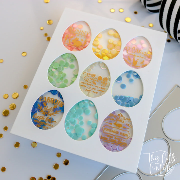Egg-cellent A2 Cover Plate Die and Stencils Bundle