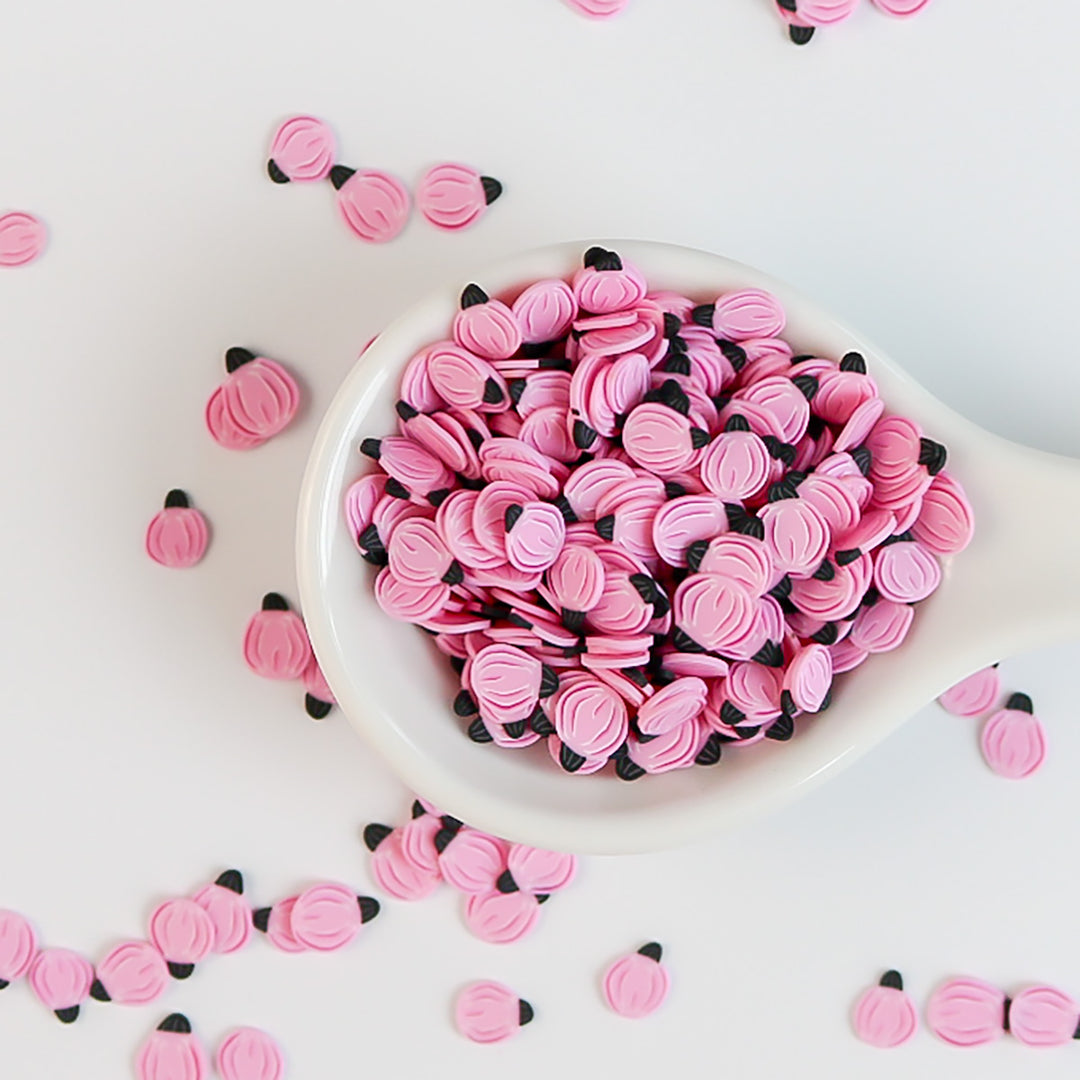 Pastel Pink Pumpkins Polymer Clay