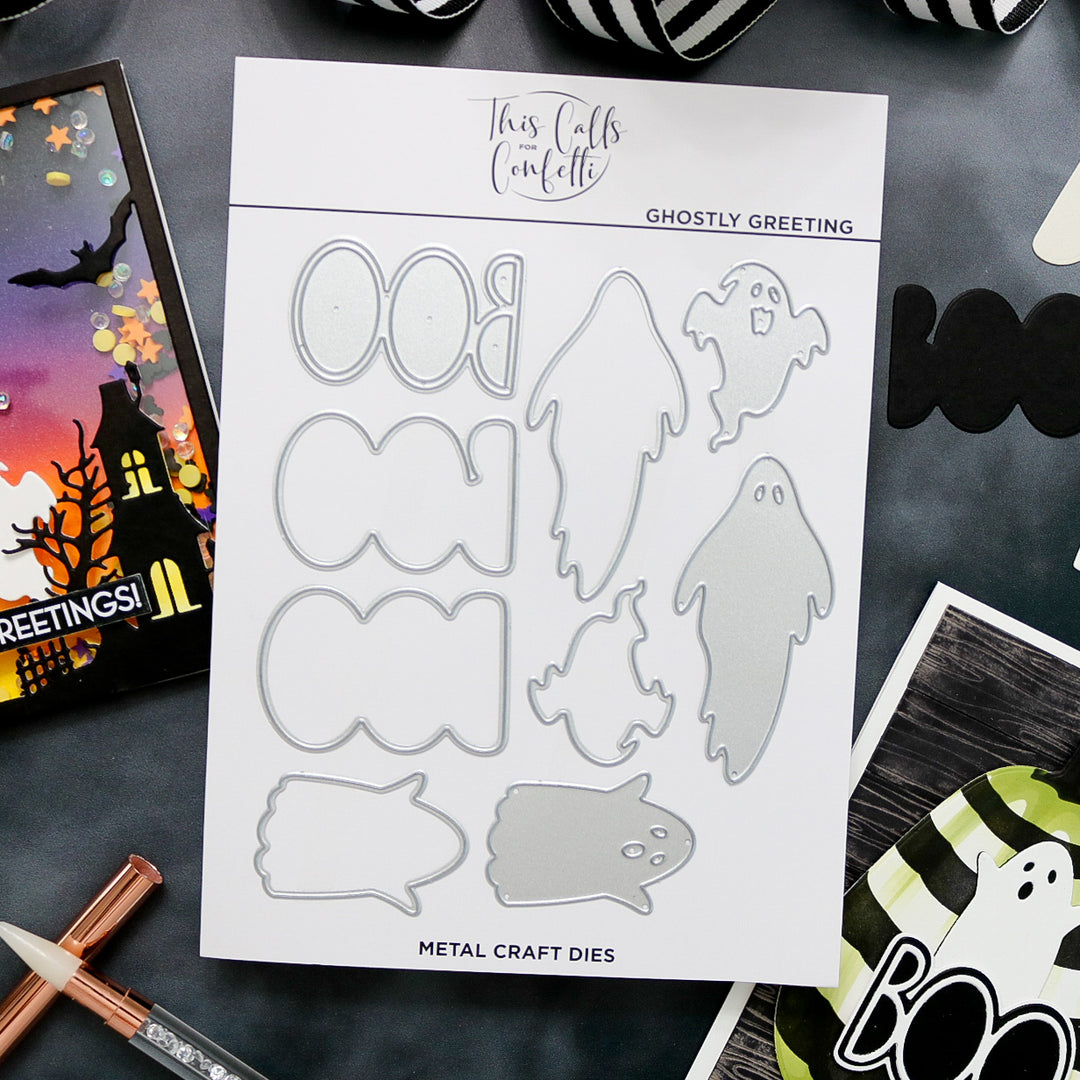 Ghostly Greeting Metal Craft Dies