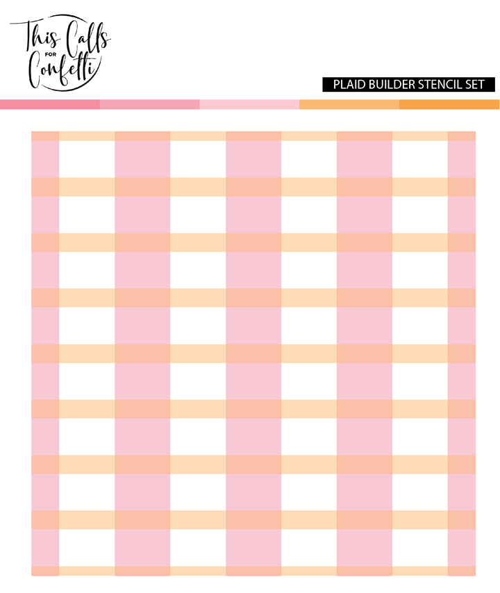 Plaid Builder 6x6 Stencil Set
