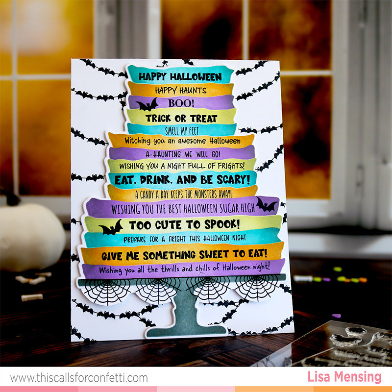 Spooky Sweet Sentiments 4x6 Stamp Set