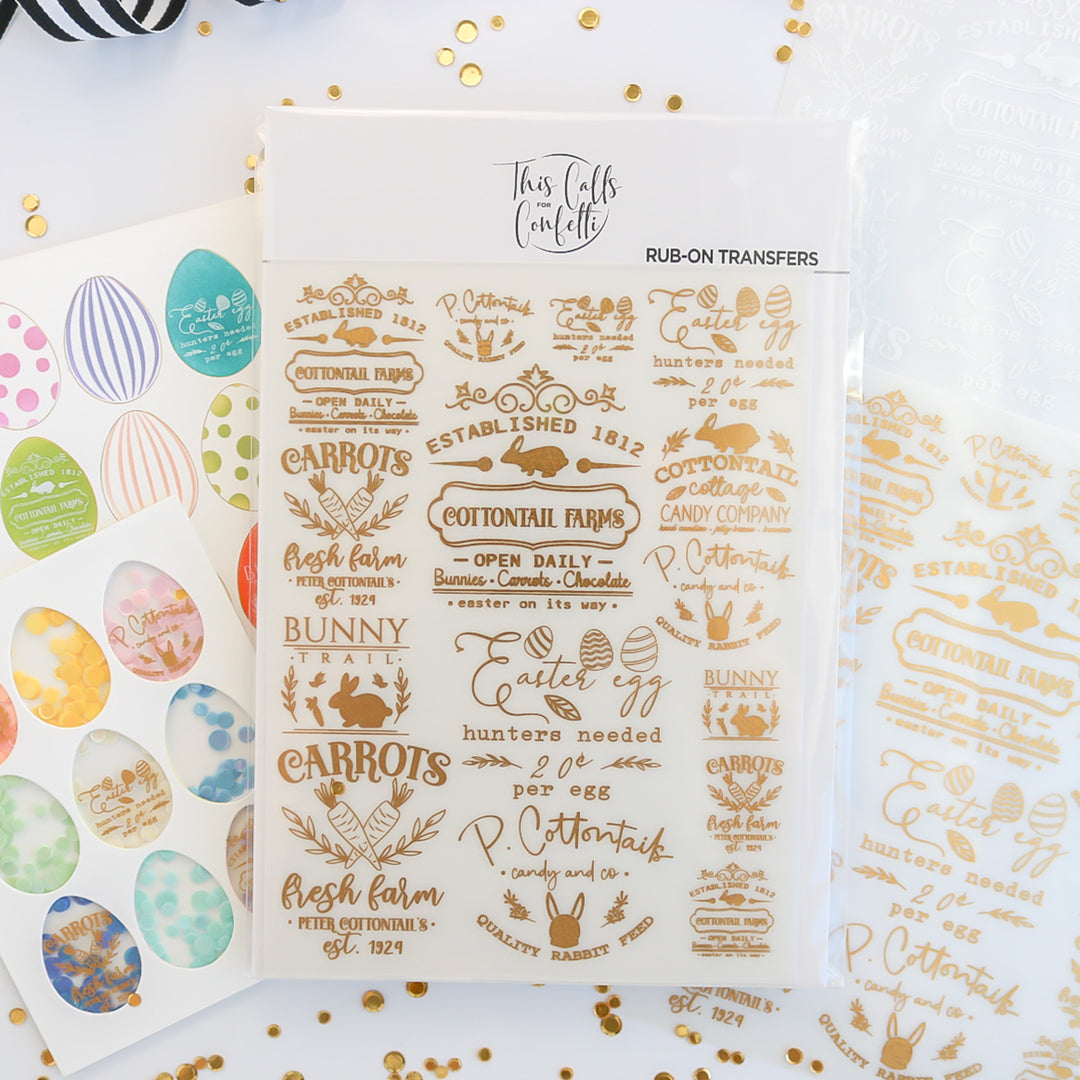 Easter Rub-On Transfers