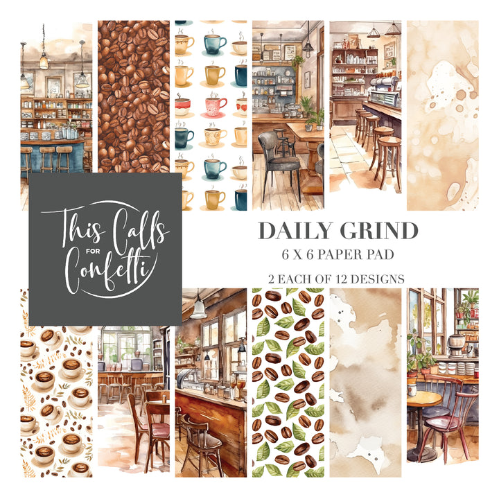 Daily Grind 6 x 6 Paper Pad - Single-sided Sheets
