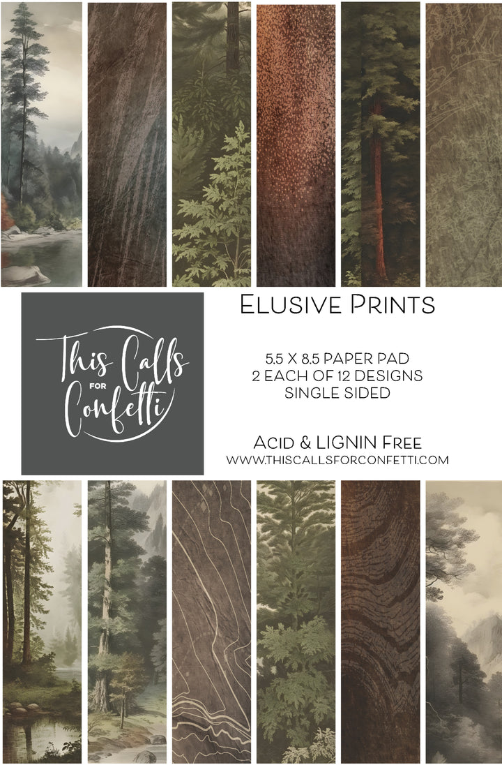 Elusive Prints  5.5 x 8.5 Paper Pad