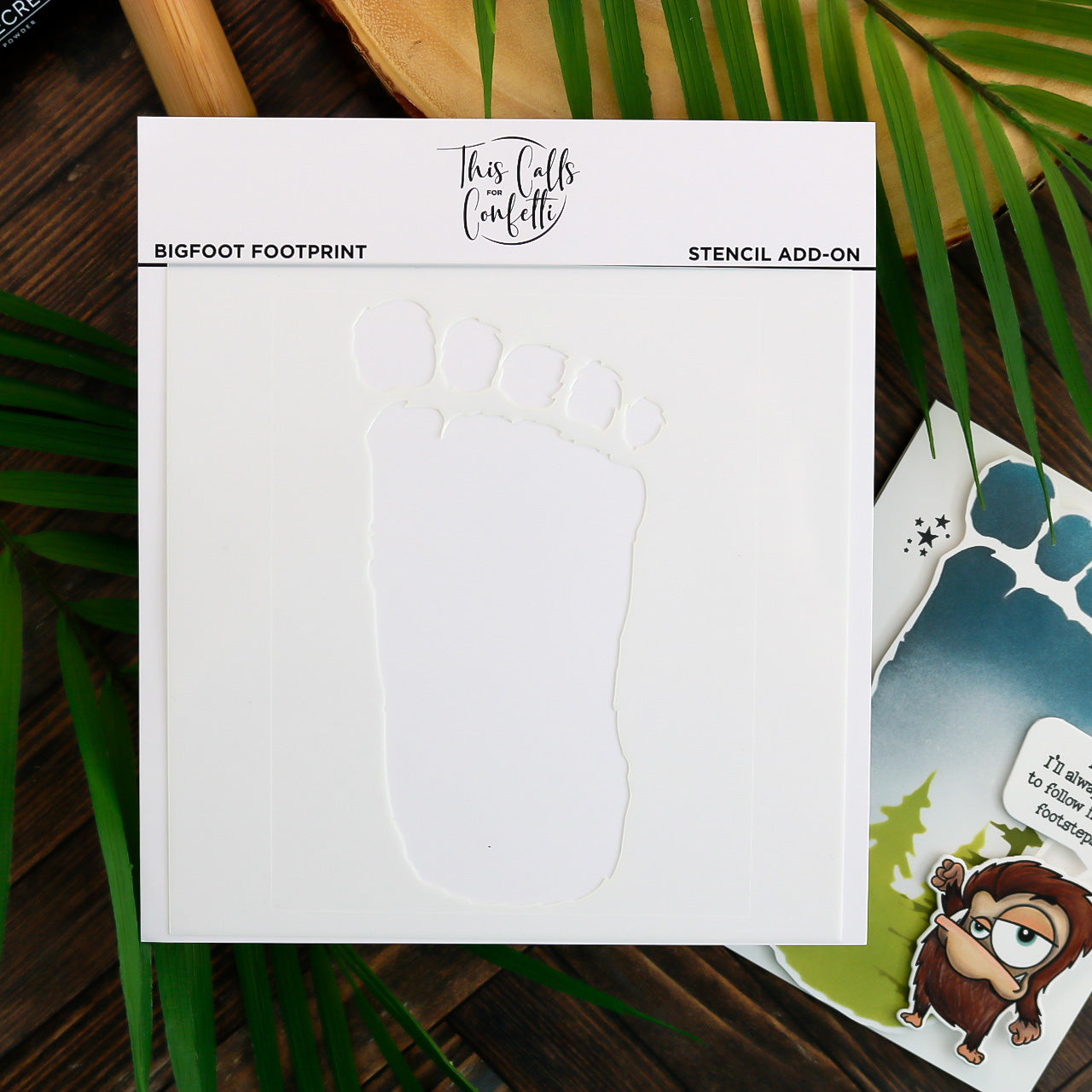 Bigfoot Footprint 6x6 Stencil – This Calls for Confetti