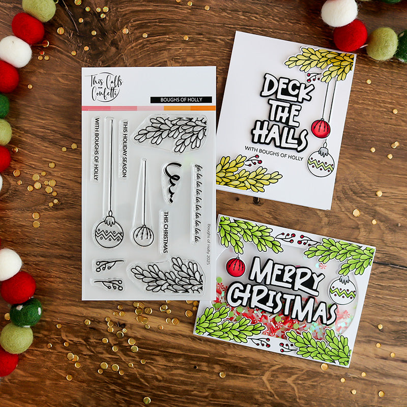 Boughs Of Holly 4x6 Stamp Set