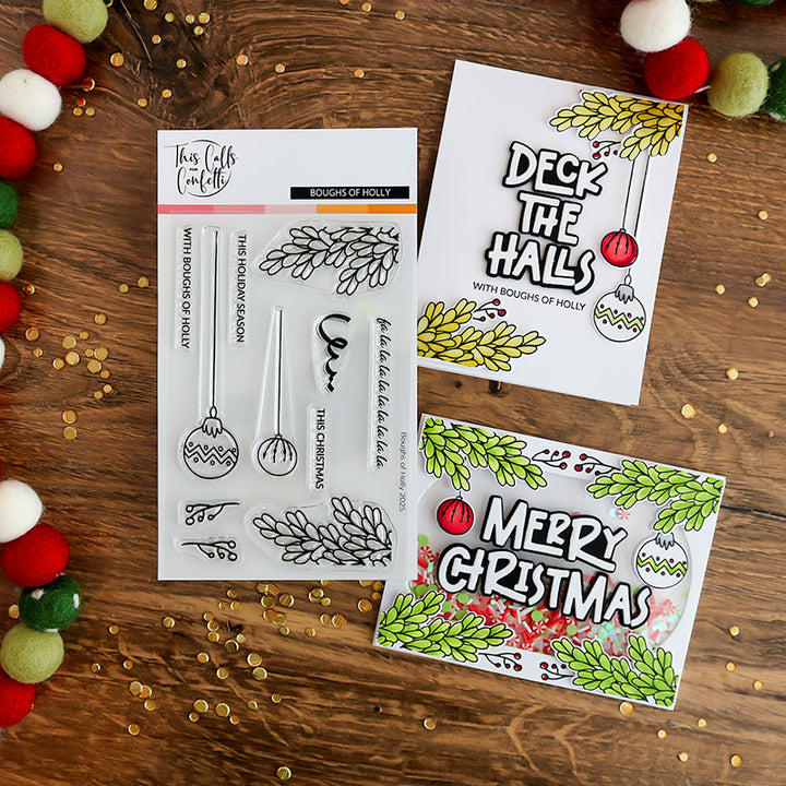 Boughs Of Holly 4x6 Stamp Set