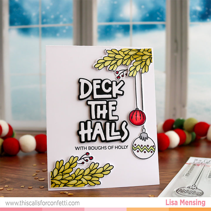 Boughs Of Holly Outline Dies