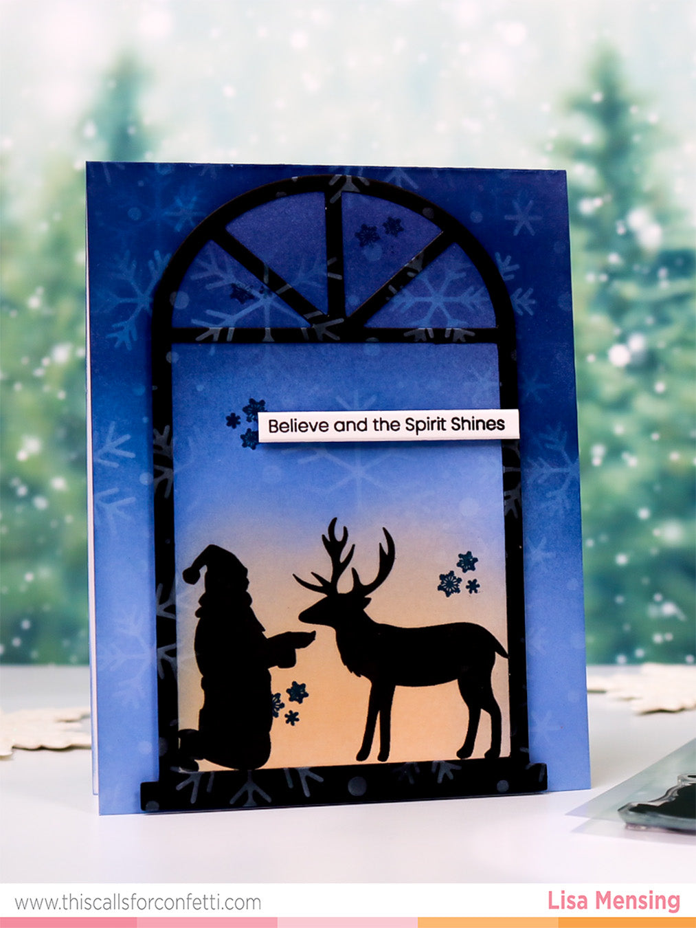 Windowscapes Christmas 4 x 6 Stamp Set