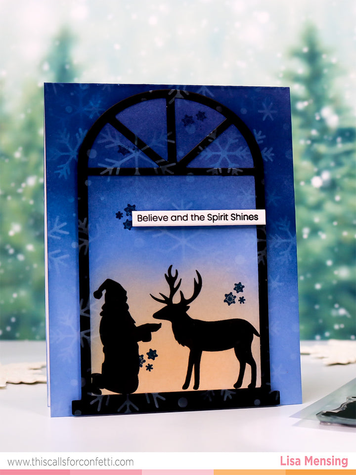 Windowscapes Christmas 4 x 6 Stamp Set