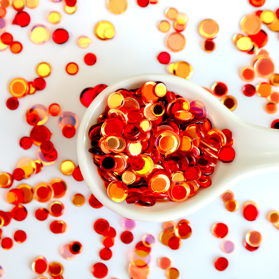 Autumn Leaves Bokeh Sequin Confetti