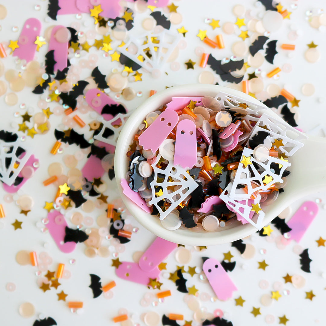 Ghostly Glitz Sequin Confetti Mix