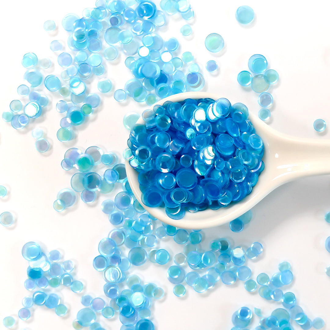 Iridescent French Blue Sequin Confetti