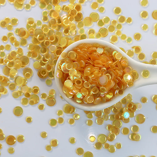 Iridescent Yellow Sequin Confetti