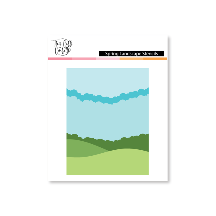 Spring Landscape Stencils