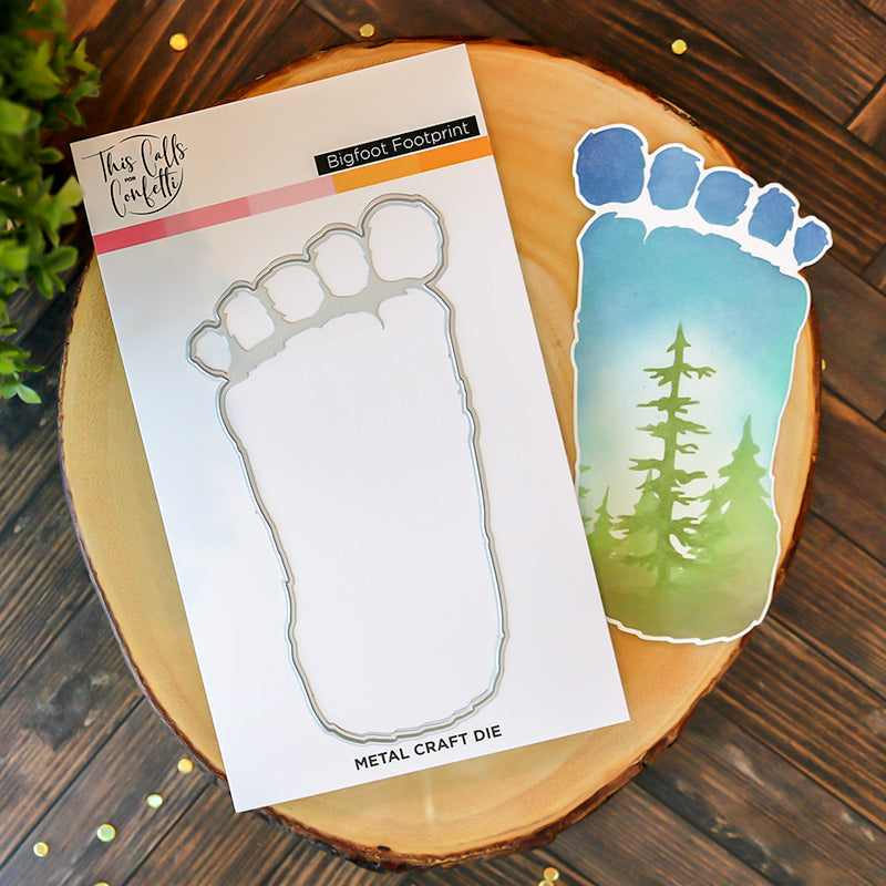 Bigfoot Footprint Outline Die