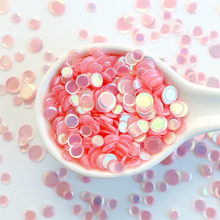 Blushing Bride - Rainbow Pearl Confetti Sequins