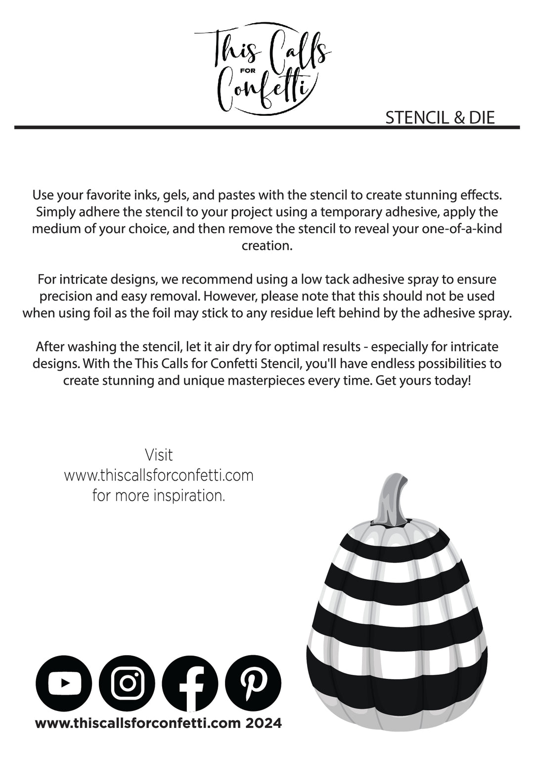 BOO-jee Pumpkin Layer Stencils & Die Set