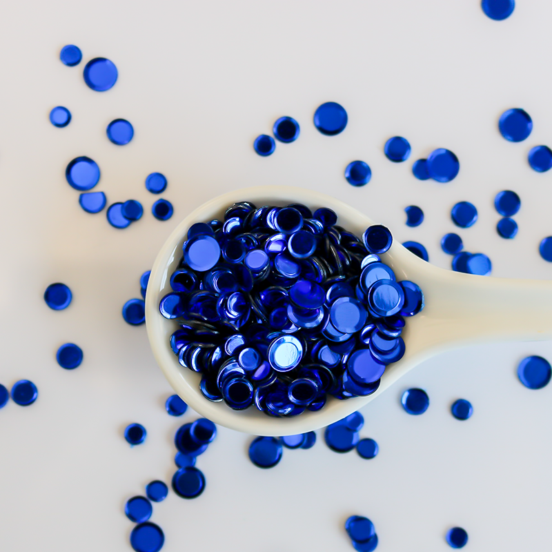 Metallic Royal Blue Sequin Confetti