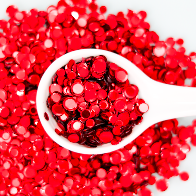 Metallic Red Sequin Confetti