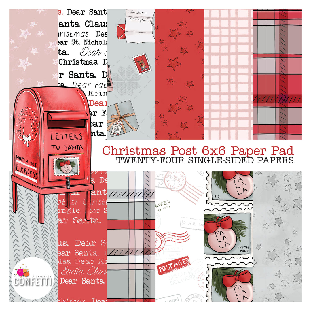 Christmas Post 6 x 6 Paper Pad