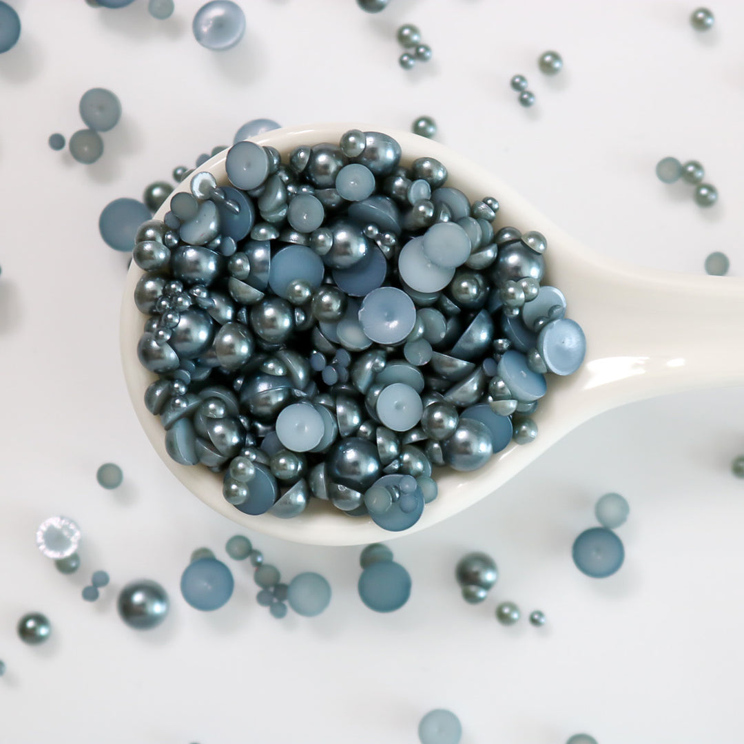 Blue Steel Pearl Embellishments