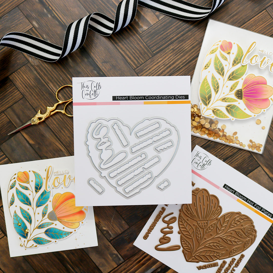 Heart Bloom Outline Dies