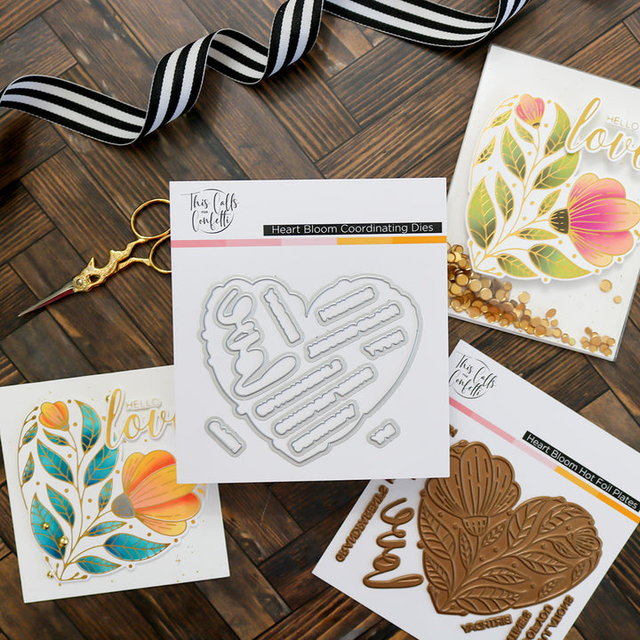 Heart Bloom Outline Dies