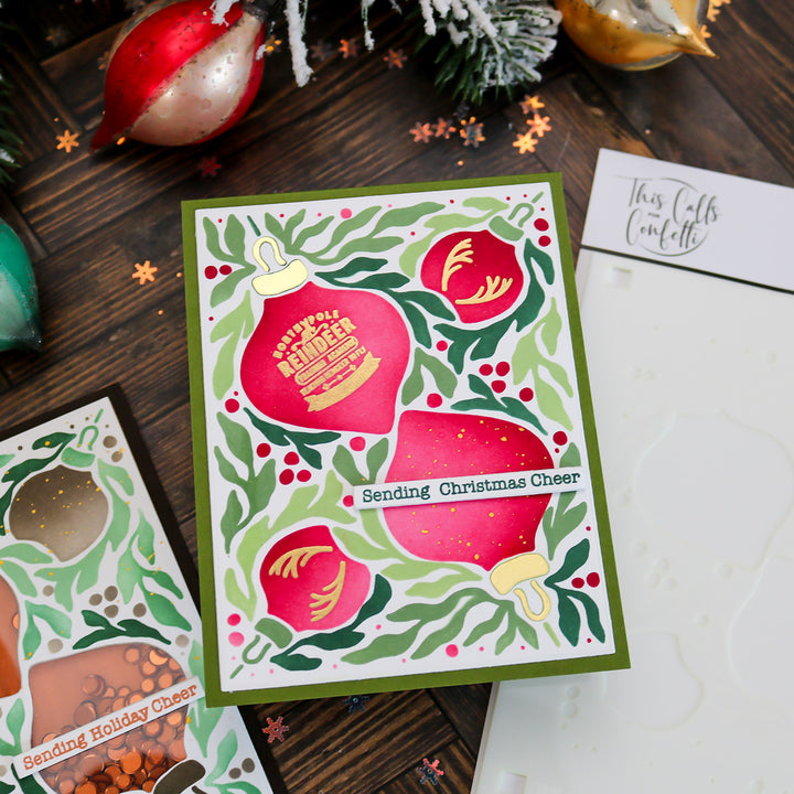 Deck The Halls Layering Stencils & Die Set