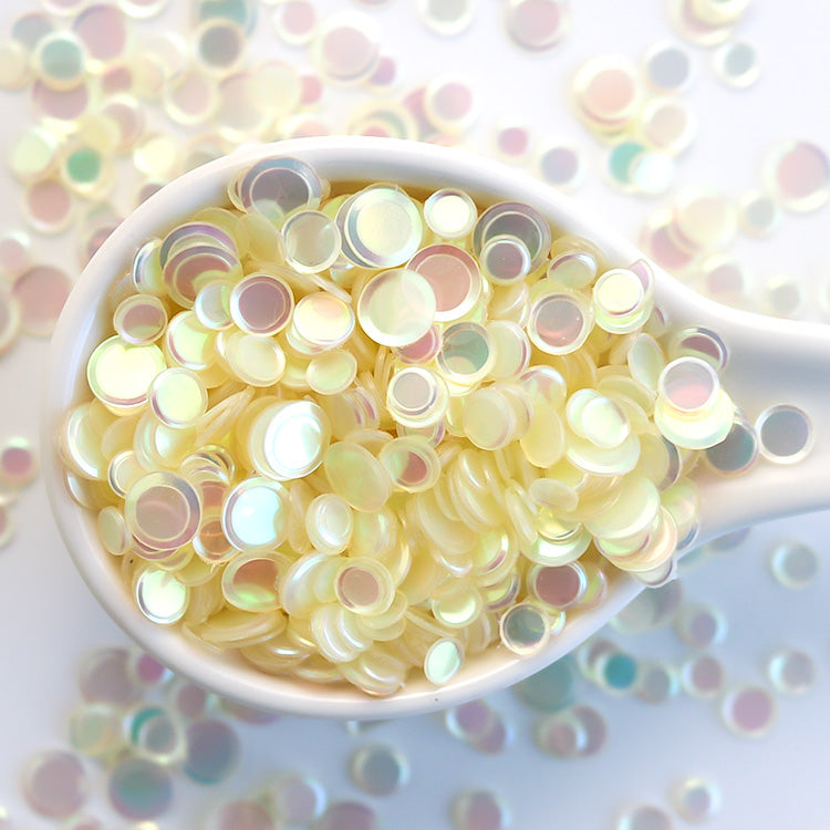 Drops of Sunshine - Rainbow Pearl Confetti Sequins