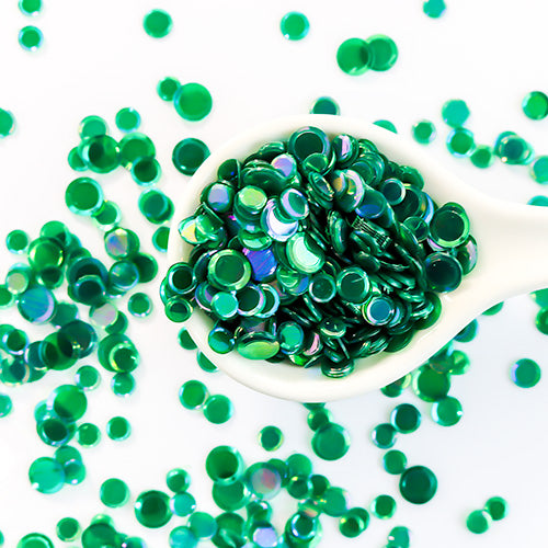 Iridescent Emerald Green Sequin Confetti