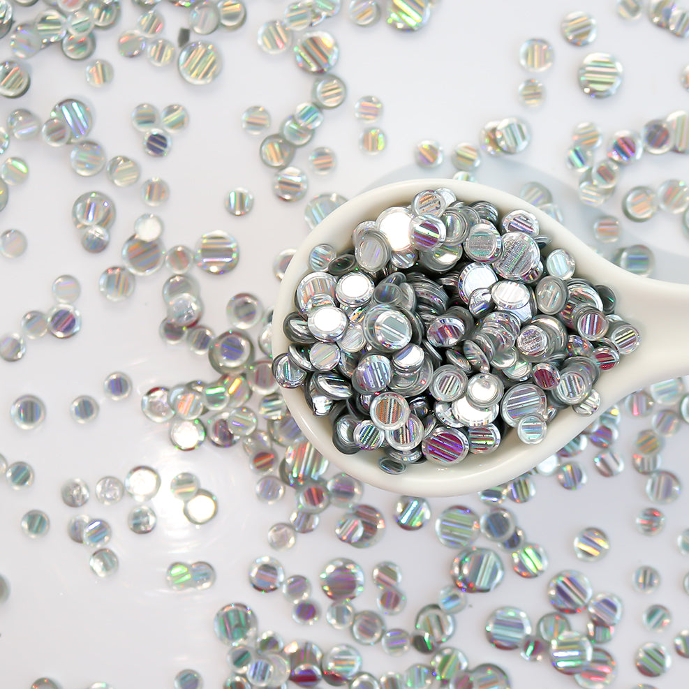Silver Tinsel Sequin Confetti