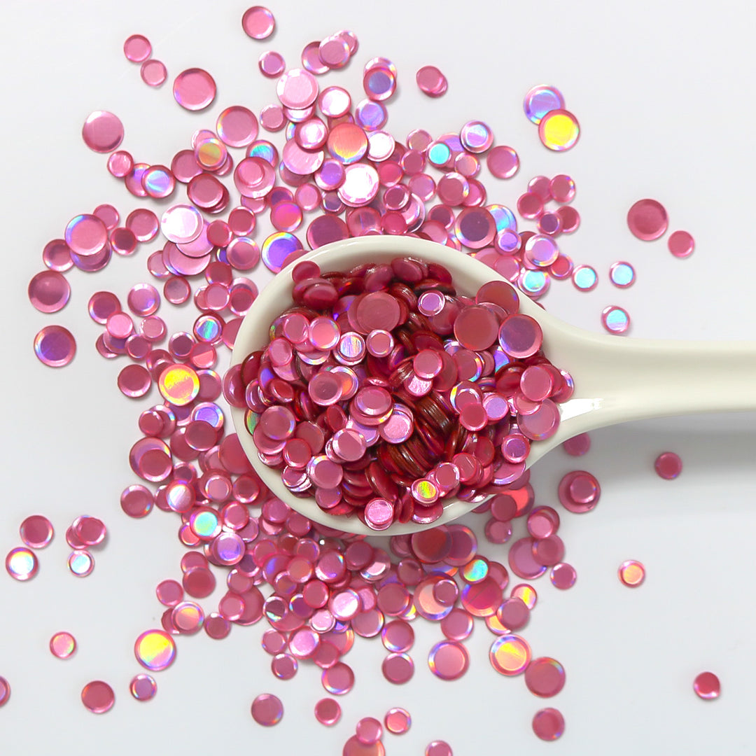 Metallic Pink Hologram Sequin Confetti