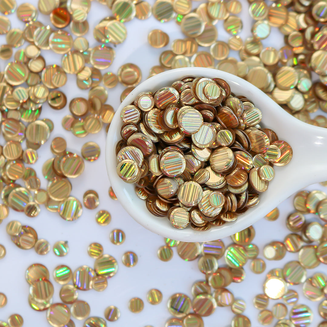 Gold Tinsel Sequin Confetti