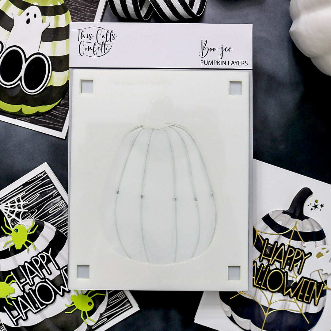 BOO-jee Pumpkin Layer Stencils & Die Set