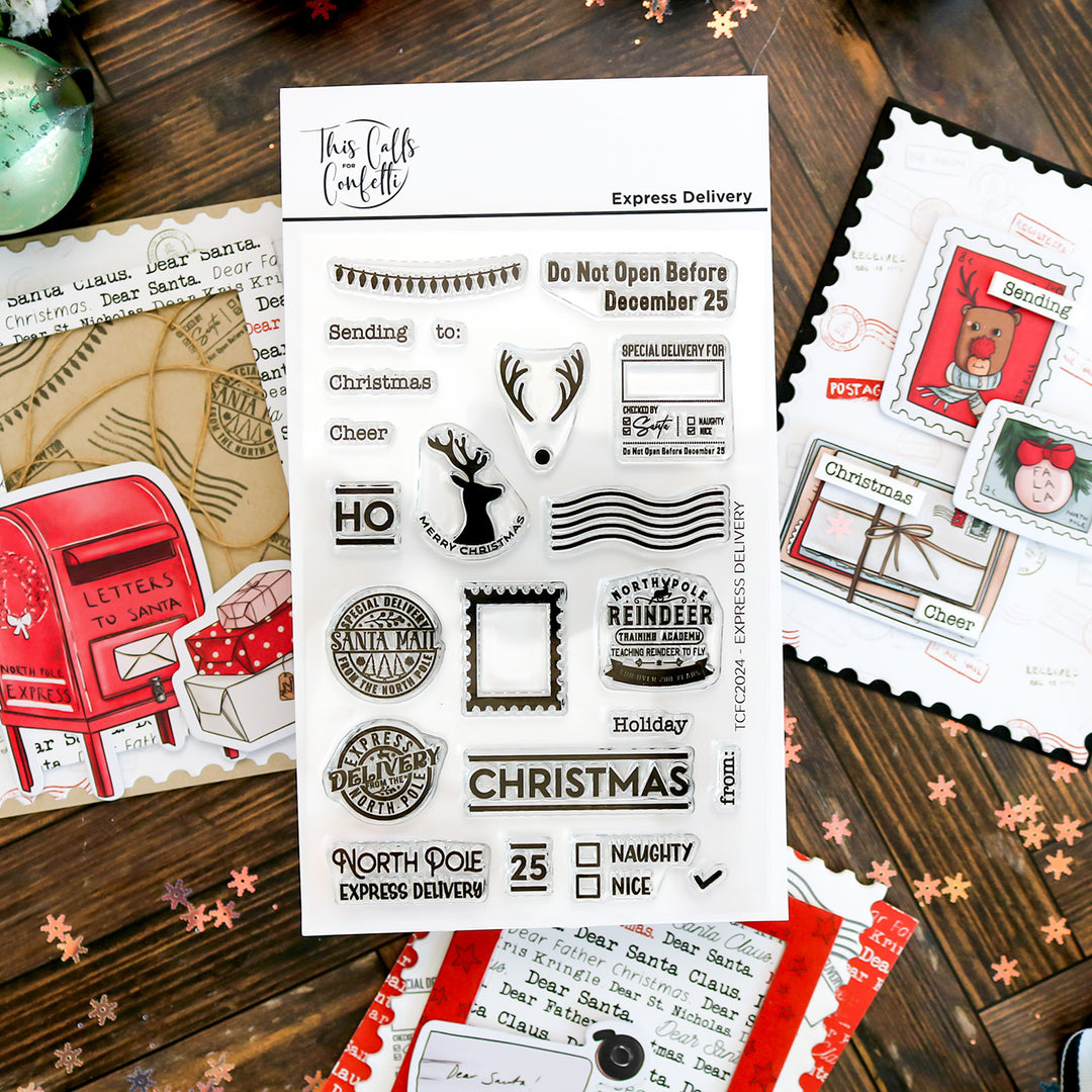 Express Delivery 4x6 Clear Photopolymer Stamp Set