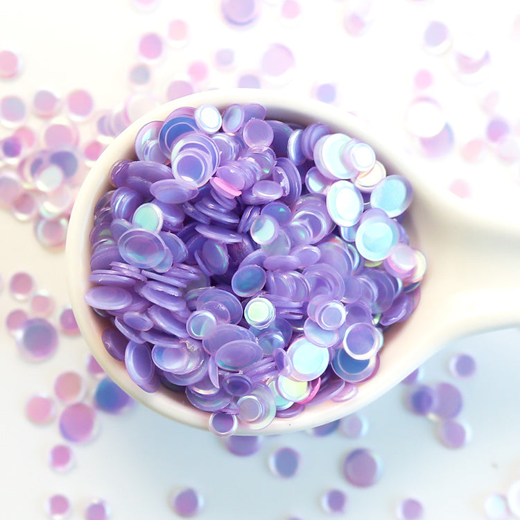 Purple Pearl - Rainbow Pearl Confetti Sequins