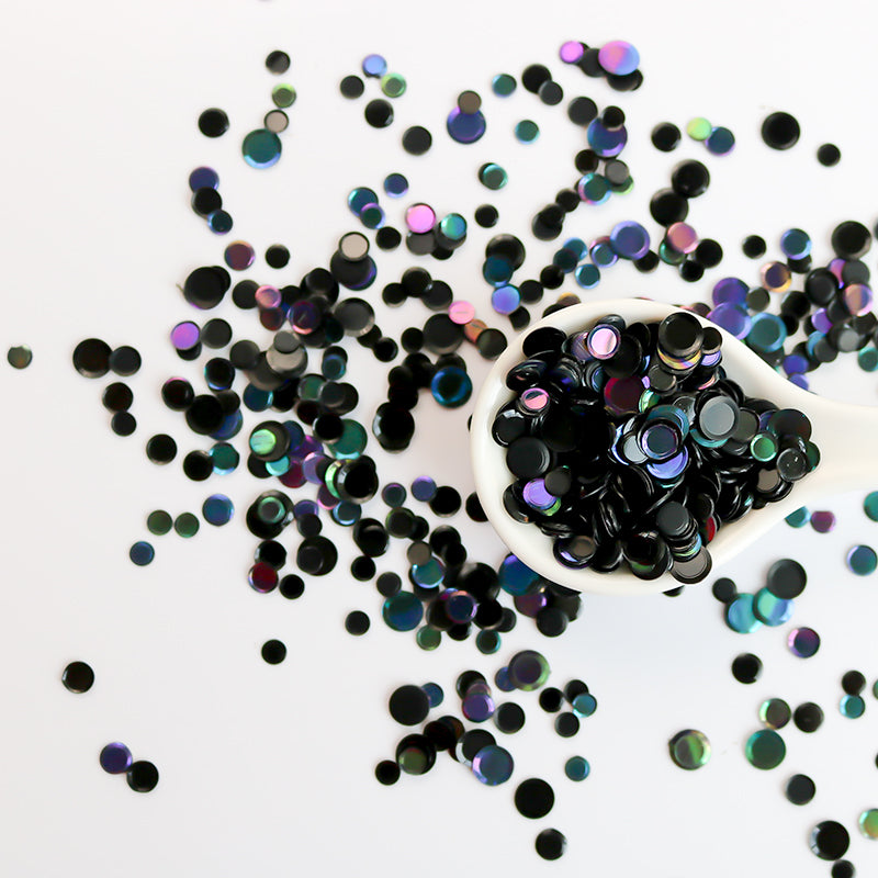 Black Ice Sequin Confetti