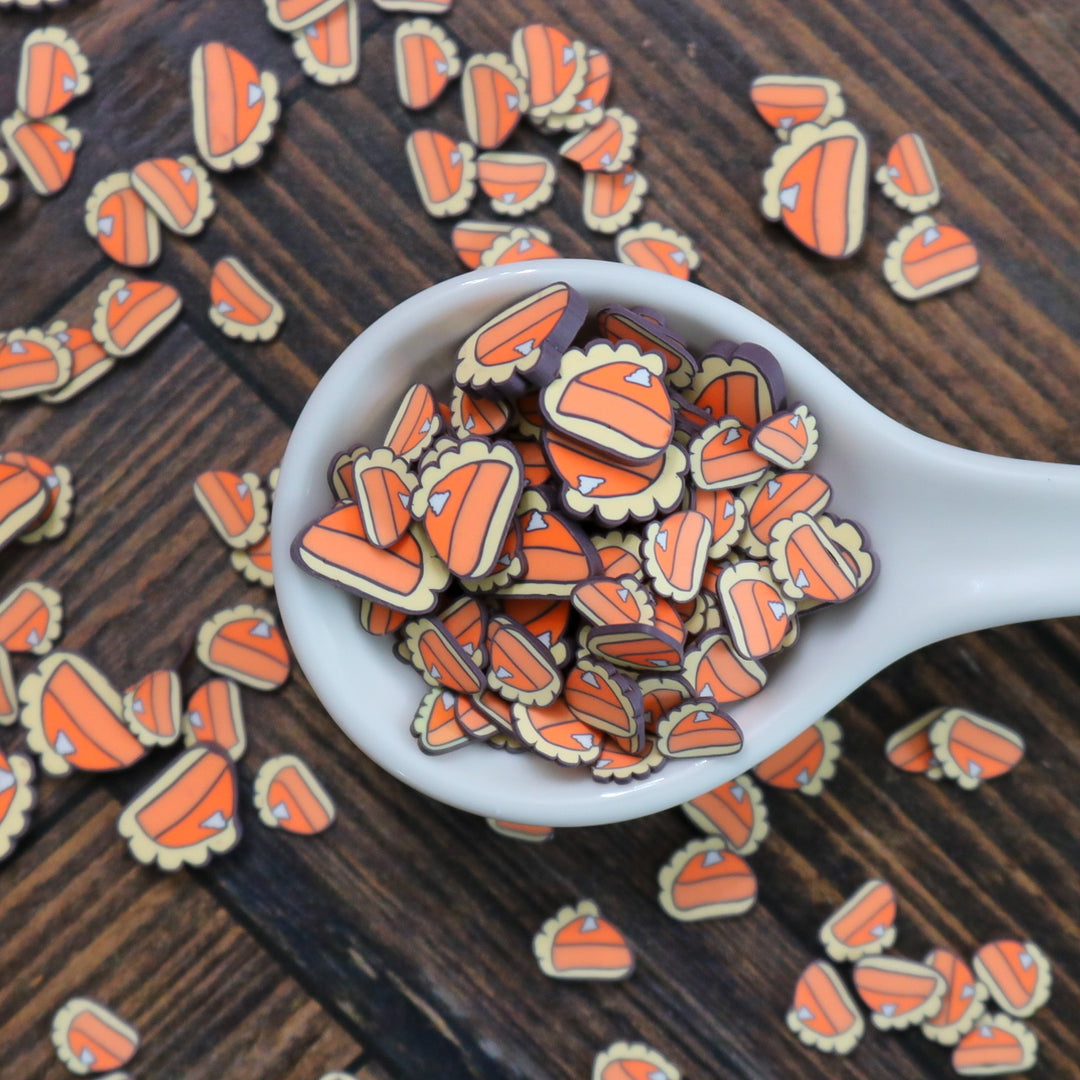 Slice of Pumpkin Pie Polymer Clay Confetti